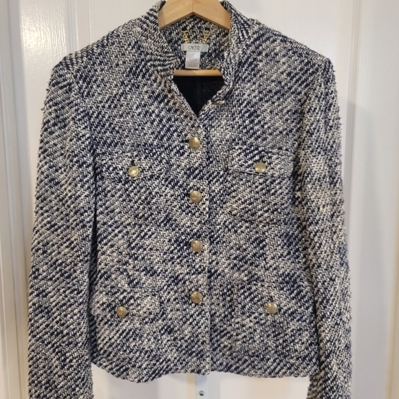 Cache Linen Blended Knit Jacket 6 Small tp medium - Picture 1 of 3